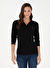 U.S. Polo Assn. Siyah Kadın Polo Slim Fit Sweatshirt TPG-SK024 