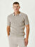 Network Bej Erkek Polo Slim Fit Düz Kazak LM-25-29 