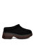 W NEW HEIGHTS COZY CLOG Siyah Kadın Süet + Deri Terlik 1162510