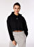 Reebok Siyah Kadın Kapüşon Regular Fit Düz Sweatshirt RE 1034 20120019861 