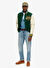 Superdry Yeşil Erkek Dik Normal Mont M5011943AGCI_VARSITY WOOL BOMBER 