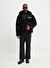 KARL LAGERFELD KLJ RELAXED SHINY PUFFER Kapüşonlu Baskılı Siyah Erkek Mont 246D1505 