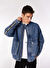 Karl Lagerfeld Jeans Lacivert Erkek  Standart Denim Ceket 245D1401_KLJ LOGO DENIM BOMBER JACK