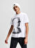 KARL LAGERFELD Beyaz Erkek Standart Baskılı T-Shirt 246D1705_KLJ REGULAR SSLV KARL TEE 