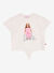 Barbie Ekru Kız Çocuk Baskılı T-Shirt BRB5SG-TST6429