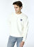 Gmg Fırenze Ekru Erkek Bisiklet Slim Fit Sweatshirt GU24MFW08021 