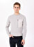 Gmg Fırenze Gri Melanj Erkek Bisiklet Slim Fit Kazak ZR24MFW04054