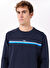 Jeep Lacivert Erkek Bisiklet Relaxed Baskılı Sweatshirt J5SM-SWT7230