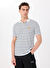 Jeep Beyaz Erkek Relaxed Çizgili Polo T-Shirt J5SM-TST7317