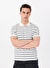 Jeep Beyaz Erkek Relaxed Çizgili Polo T-Shirt J5SM-TST7383