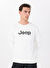 Jeep Ekru Erkek Bisiklet Relaxed Baskılı Sweatshirt J5SM-SWT7306