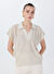 Fabrika Bej Kadın Relaxed Bluz F5SL-BLZ0238