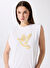 Fabrika Kırık Beyaz Kadın Relaxed Baskılı T-Shirt F5SL-TST0371