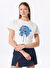 Fabrika Comfort Kırık Beyaz Kadın Relaxed Baskılı T-Shirt FC5SL-TST0376
