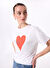 Fabrika Beyaz Kadın Basic Baskılı T-Shirt F5SL-TST0424