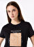 Fabrika Siyah Kadın Basic Baskılı T-Shirt F5SL-TST0453