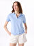 Jeep Mavi Kadın Relaxed Düz Polo T-Shirt J5SL-TST7070