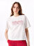 Jeep Kırık Beyaz Kadın Loose Fit Baskılı T-Shirt J5SL-TST7043