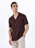 Fabrika Kahverengi Erkek Apaş Basic Rayon Karışımlı Hırka F5SM-HRK 2053