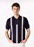 Fabrika Comfort Lacivert Erkek Polo Regular Fit Çizgili Kazak FC5SM-KZK 2762