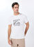People By Fabrika Ekru Erkek Basic T-Shirt PBF5SM-TST 5103