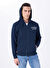 Mustang Lacivert Erkek Kapüşon Relaxed Baskılı Sweatshirt M5SM-SWT1085