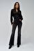 Salsa Jeans Siyah Kadın Standart Düz Denim Pantolon 21004615-Glamour Flare 