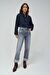 Salsa Jeans Gri Kadın Standart Eskitme Denim Pantolon 21008610-Faith Straight 