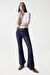 Salsa Jeans İndigo Kadın Standart Düz Denim Pantolon 21001361-Faith Flare 