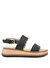 Hush Puppies Siyah Kadın Deri Sandalet Feliz
