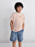 Mavi Beyaz Erkek Çocuk Çizgili T-Shirt M6610252-89160