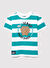 Mavi Yeşil Erkek Çocuk Çizgili T-Shirt M6610292-89156