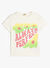 Koton Ekru Kız Çocuk Baskılı T-Shirt 5SKG10032AK