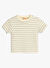 Koton Ekru Erkek Çocuk Çizgili T-Shirt 5SMB10093TK