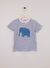 Koton Mavi Erkek Çocuk Çizgili T-Shirt 5SMB10091TK