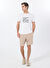 People By Fabrika Kahverengi Erkek Basic Keten Karışımlı Bermuda Şort PBF5SM-SHT 9540