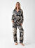 Wondergen Siyah Kadın V Normal Pijama Üst 401WON-1110-0143 