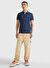 Tommy Jeans Lacivert Erkek Polo Yaka Slim Fit Polo T-Shirt DM0DM15370C87 TJM SLIM PLACKET