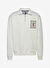 Tommy Jeans Kırık Beyaz Erkek Fermuarlı Regular Fit Sweatshirt DM0DM21263YAC TJM 1/4 ZIP TOWEL PTC