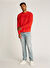 Tommy Hilfiger Kırmızı Erkek Bisiklet Relaxed Sweatshirt DM0DM20262XME TJM RLX VINTAG VRSITY