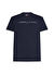 Tommy Jeans Koyu Lacivert Erkek Bisiklet Yaka Regular Fit T-Shirt DM0DM20744C1G TJM REG LINEAR LOGO