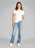 Calvin Klein Jeans Beyaz Kadın Normal T-Shirt J20J225540YAA