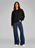 Calvin Klein Siyah Kadın Bisiklet Standart Düz Sweatshirt K20K208329BEH