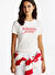 Tommy Jeans Beyaz Kadın Slim Fit T-Shirt DW0DW19447YBL