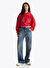 Tommy Jeans Kırmızı Kadın Kapüşonlü Sweatshirt DW0DW19413XME 