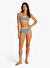 Tommy Hilfiger Siyah-Beyaz Kadın Regular Fit Bikini Üst UW0UW058070LH