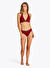 Tommy Hilfiger Kırmızı Kadın Regular Fit Bikini Üst UW0UW05813XIT