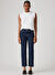 Levis Koyu Mavi Kadın Straight Denim Pantolon 501 CROP LOCAL TR SALSA STONEWASH 