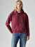 Levis Kırmızı Kadın Bisiklet Normal Düz Sweatshirt EVERYDAY HOODIE TR ZINFANDEL 