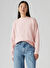 Levis Pembe Kadın Bisiklet Normal Düz Sweatshirt EVERYDAY SWEATSHIRT POTPOURRI FLEEC 